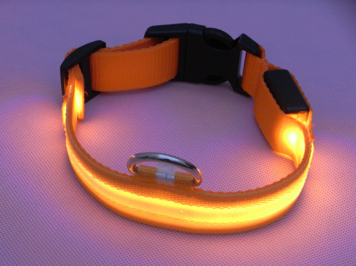 LED dog luminous collar, night-luminous pet collar strap, can be sent in one piece. Wire mesh collar strap, insulating sheet pic 26
