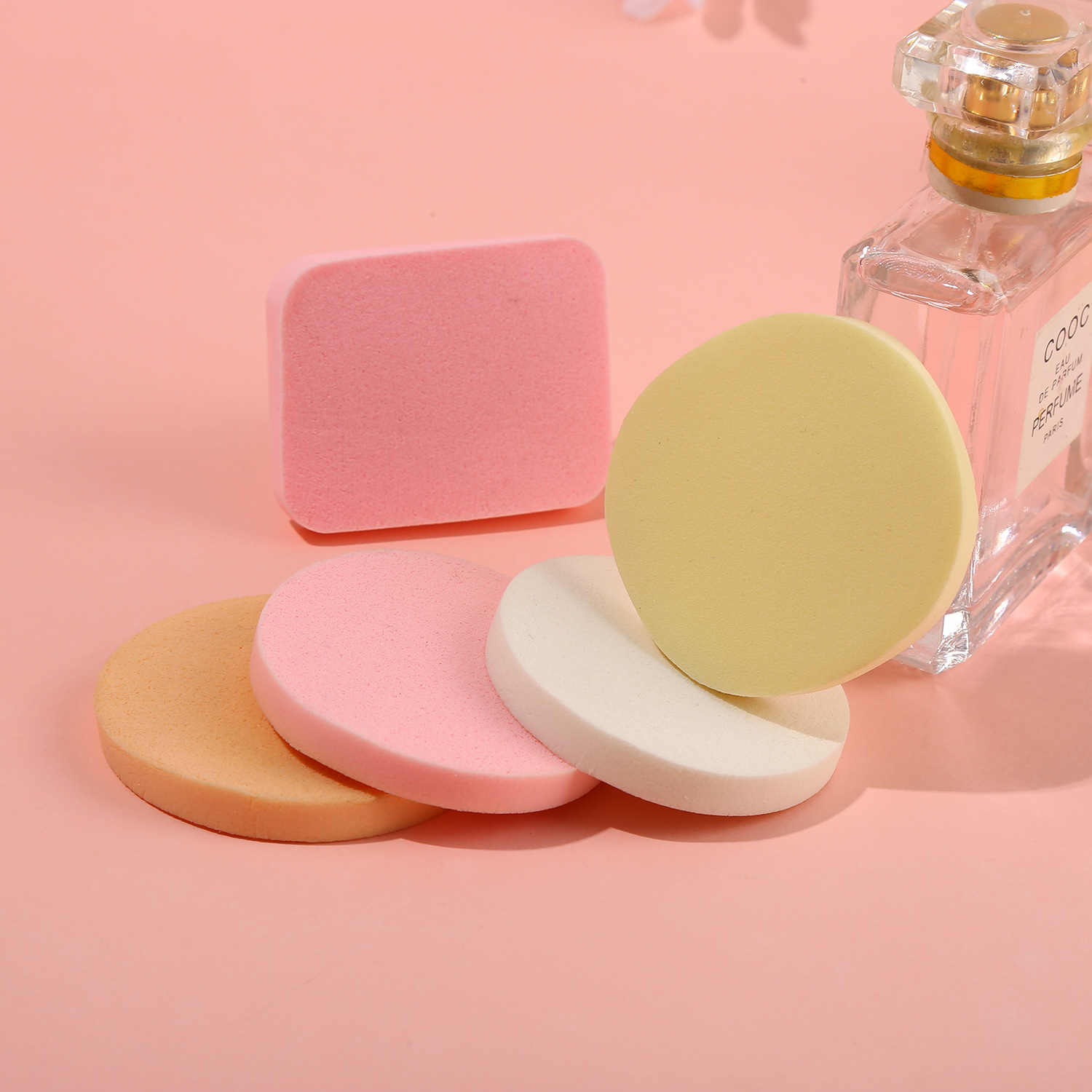 外贸美妆蛋袋装 磨边葫芦粉扑气垫 散粉扑蘑菇头心形水滴多款混装详情5