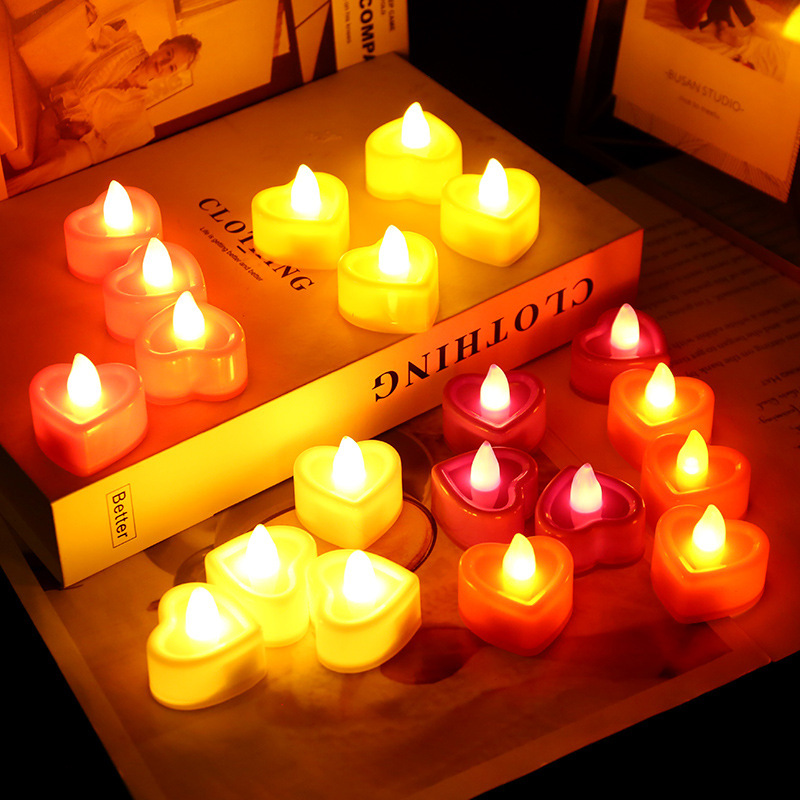 Electronic candle lights, led candle lights, creative wedding birthday and wedding candles, venue decoration props, electronic candles pic 1