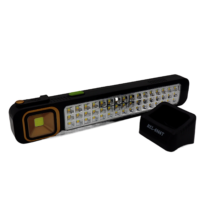 太阳能充电手提探照灯 户外家用便携led应急灯多功能手电筒批发详情5