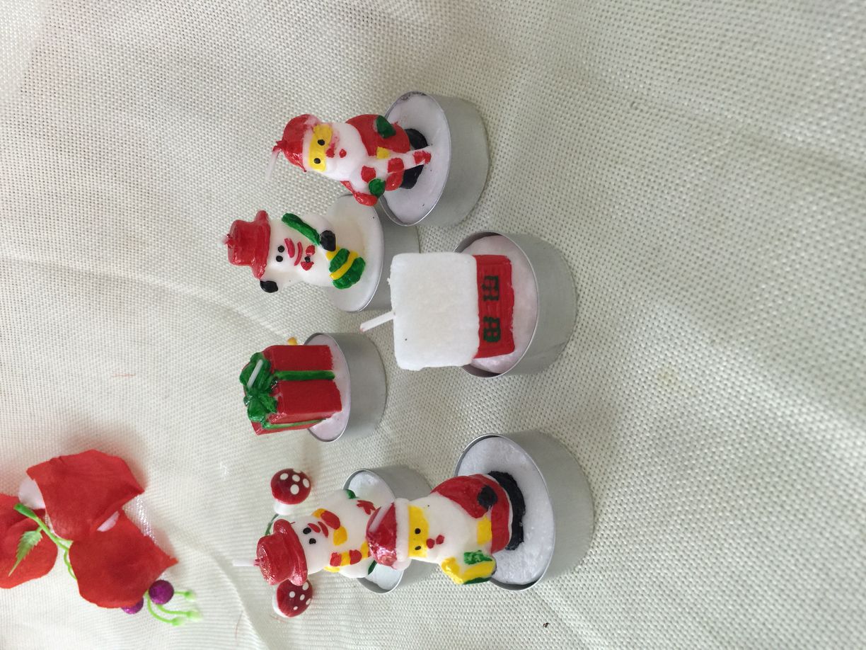 Factory wholesale candles. Christmas candles. Custom orders based on samples are available. Christmas candle ornaments, Santa Claus snow pic 6