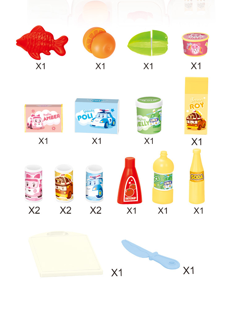 Wholesale of new cross-border supply children's simulated house kitchen toys and girls' simulated cooking tableware sets pic 105