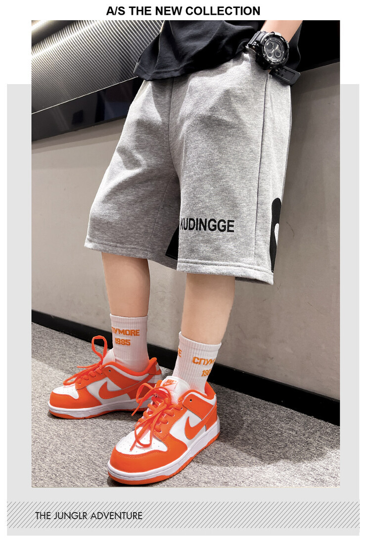 The 2022 new summer loose and stylish cotton capri shorts for boys are a trend of casual summer pants for middle-aged children pic 35
