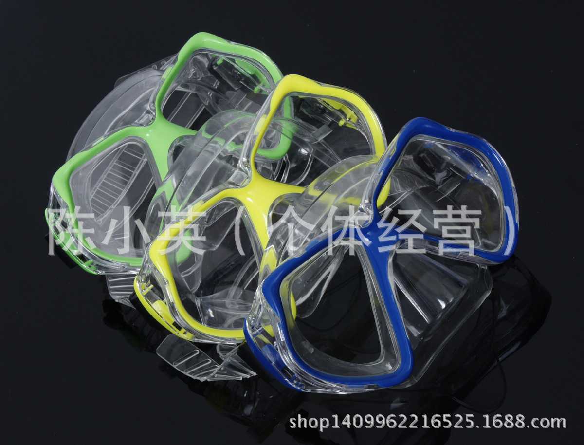 Factory wholesale of diving masks, flat swimming goggles, diving masks, snorkeling and diving equipment supply pic 2