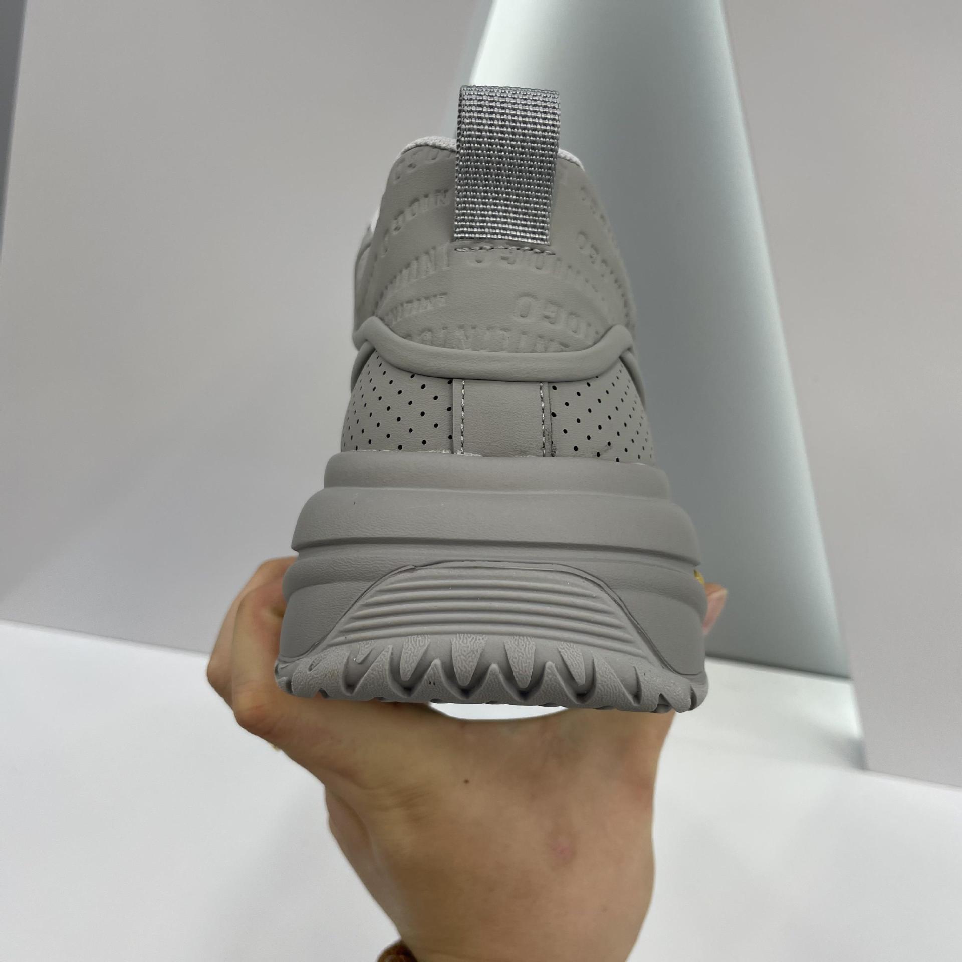 秋季新款男鞋系带低帮跑步鞋潮流鞋子增高印花时尚透气老爹鞋软底详情21