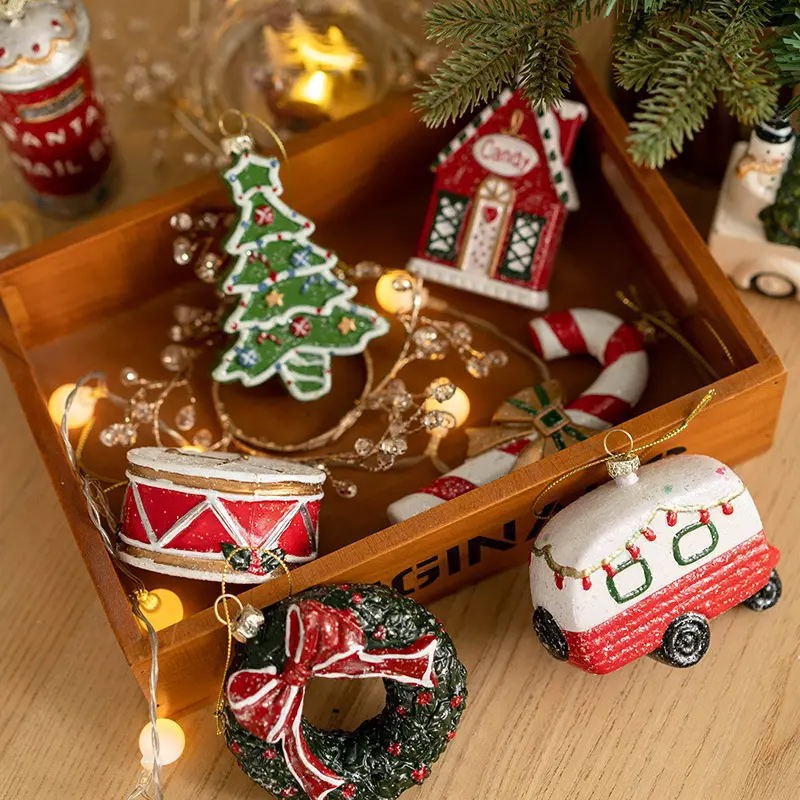 圣诞节草莓小吊件，节日装饰吊饰，Christmas decorations hangin详情3