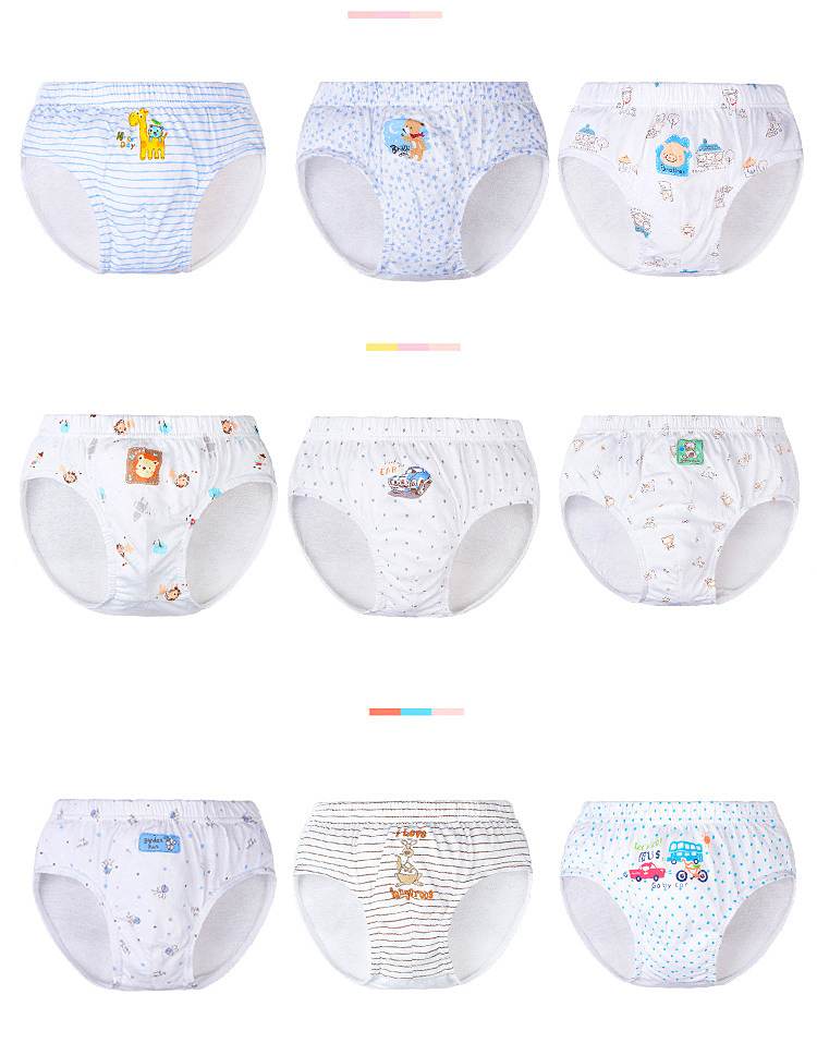 Versión coreana de algodón peinado niños bragas niños niñas pantalones de bebé pantalones de pan para niños algodón triangulas fábrica directa pic 6