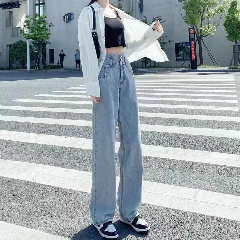 女装小整款阔腿裤拖地裤