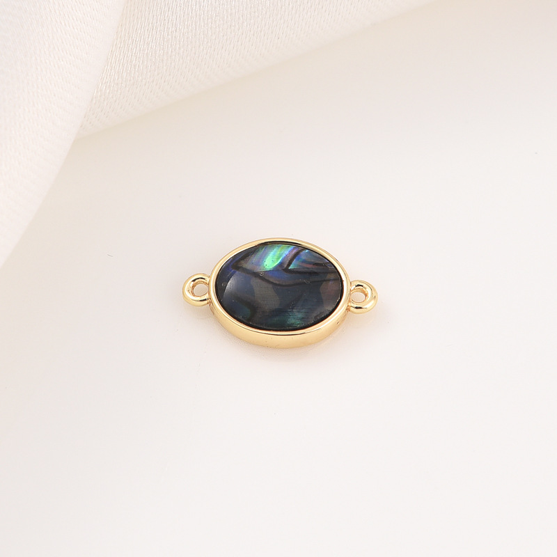 18金k鲍鱼贝爱心蝴蝶星星图案小吊坠项链手链坠子diy饰品配件详情13