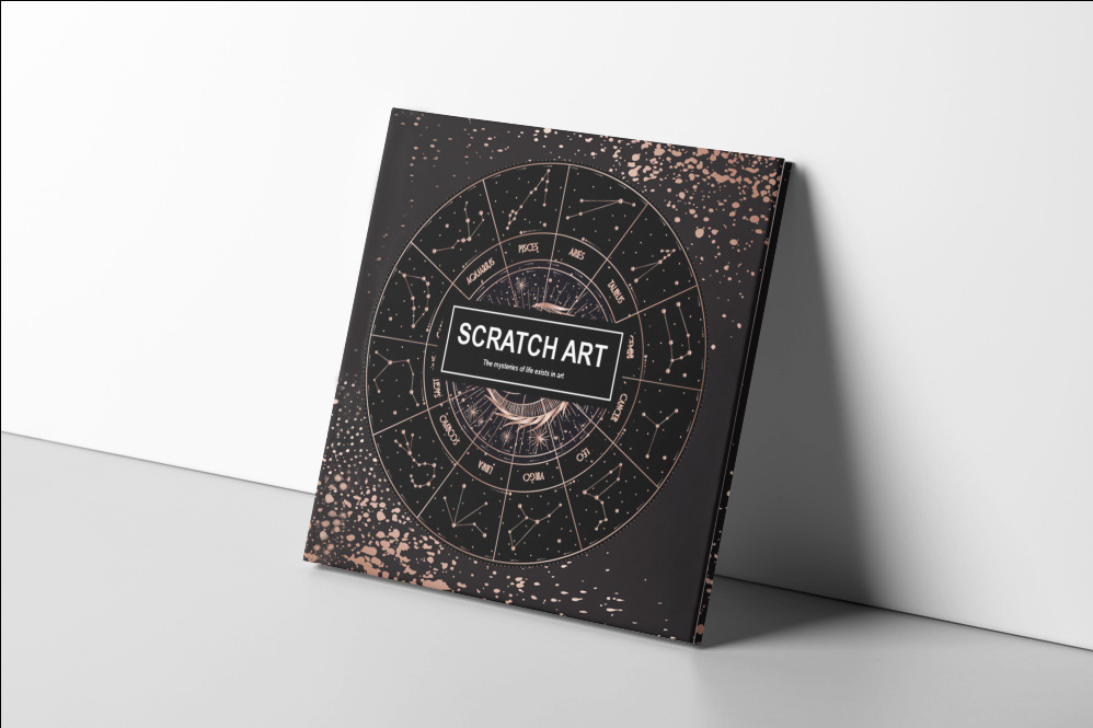 迅禾刮刮画 星空宇宙二合一艺术刮画美术儿童创造力刮画金底刮画详情2