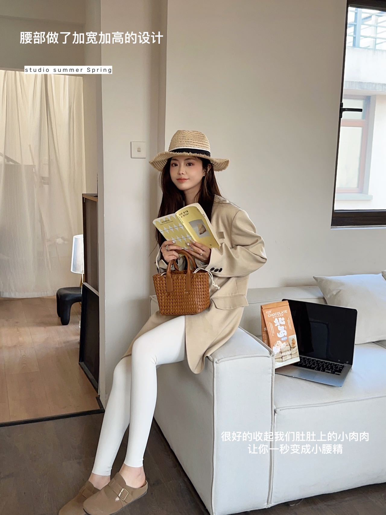 鲨鱼裤夏外穿黑色腿精高腰弹力瑜伽裤收腹提臀小脚裤子打底裤女详情12
