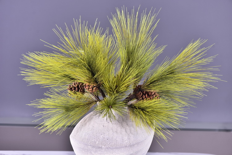 Factory direct sales of artificial Masson pine, Wabi-sabi style, Chinese Zen style artificial plants, wedding and banquet decoration green plants, pine needles pic 32