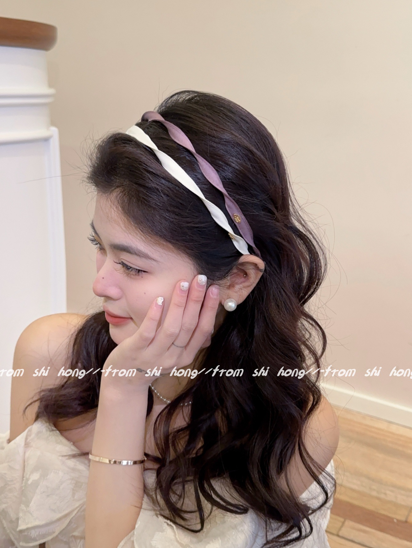 复古螺旋发箍女2025春夏新款小众设计感压发洗脸头箍高级感发卡详情4