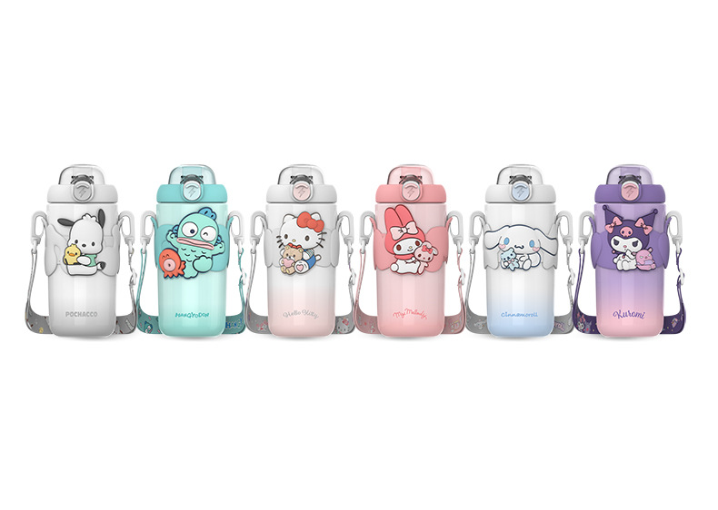 正版联名三丽鸥保温杯316不锈钢大容量水杯卡通可爱便携儿童杯子详情21