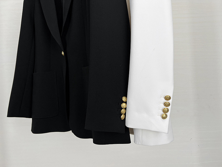The new Spring 2023 tri-acetate casual one-button small suit for women, a stylish Korean-style commuter jacket pic 20