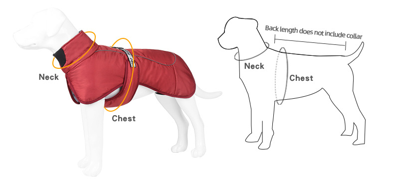 Ropa para mascotas fuera de viaje protección contra el frío y el viento abrigo de perro grueso calor y comodidad ropa de algodón para perros ropa para mascotas pic 4