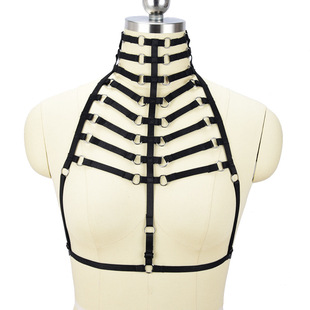 欧美2017速卖通eaby性感绑带上衣  纯色松紧带文胸情趣内衣热卖详情8