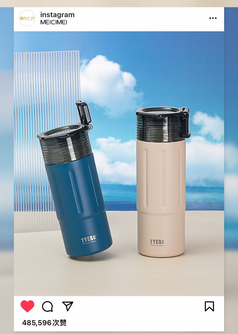 Taishuo Lingdong Sports Insulated Cup for cross-border trade, 304 stainless steel, large-capacity portable handle sports water bottle pic 3