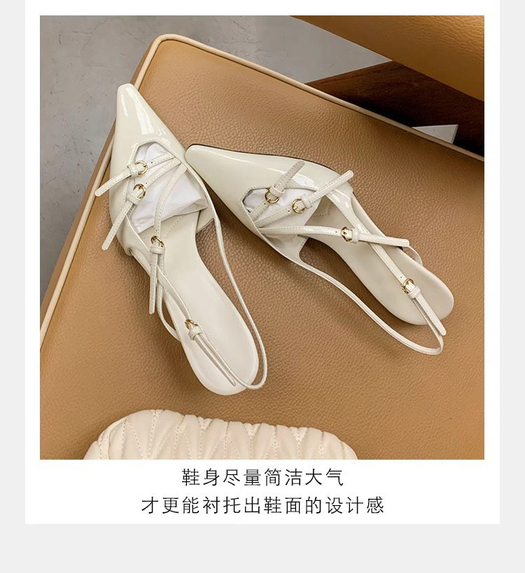 时尚真皮女鞋气质单鞋凉鞋女一字带尖头高跟鞋细跟女鞋2024春夏季详情14