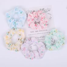 Mesh bun, large intestine circle, ponytail hair tie, fresh and fairy-like ins hair tie, sweet double-layer fabric hair tie wholesale pic 13