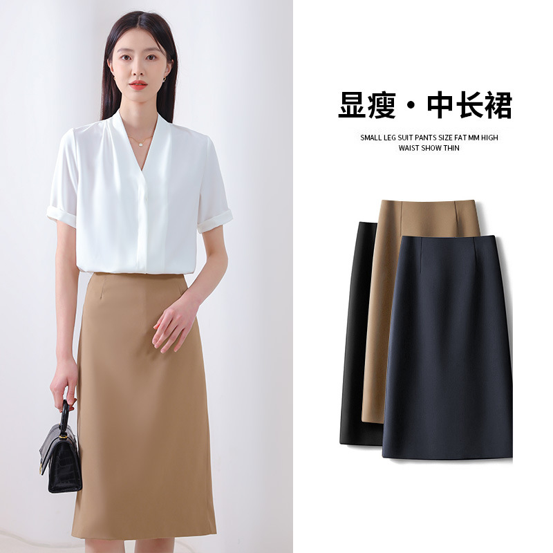 时尚衬衫女夏时尚宽松弹力透气女士长袖衬衣气质职业上衣工装详情4