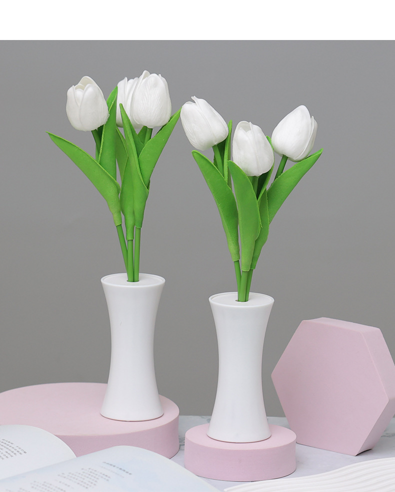 New led tulip night light, indoor decoration, bedside decoration, ins sleep light, simulated flower atmosphere light pic 15