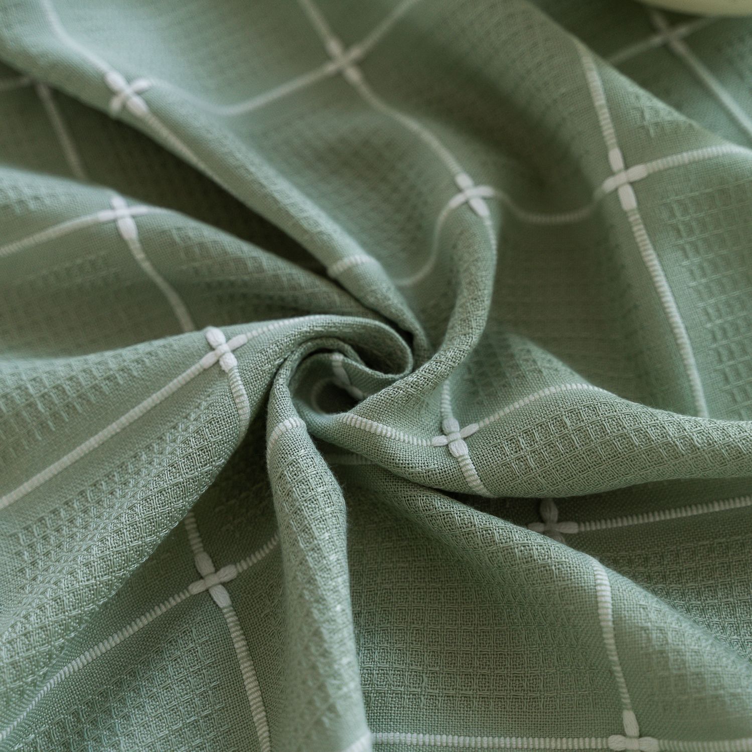 Cross-border TEMU Xiyin round table cloth, Japanese cream white tassel tablecloth, table cloth, cover cloth, Amazon factory wholesale pic 8