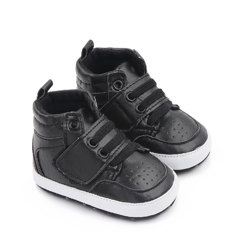 Wholesale of high-top casual sports soft-soled shoes for baby boys aged 0-12 months, baby shoes and walking shoes 2755 pic 4