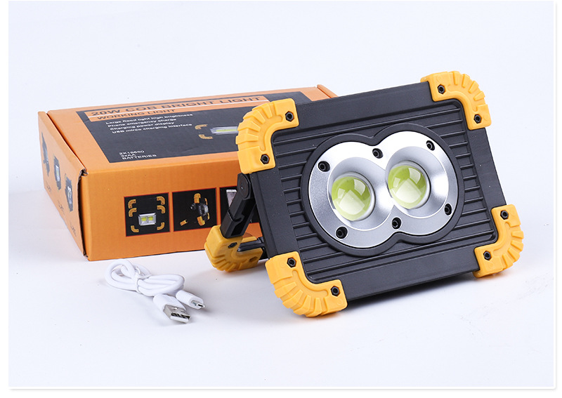 LED portable emergency light, outdoor square, camping, construction site, household high-intensity charging portable flashlight pic 17