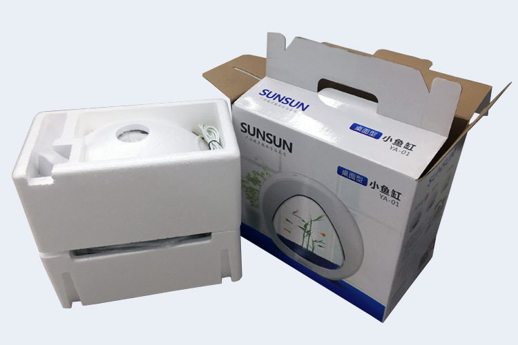 The desk mini aquarium creative desktop LED lighting can filter ecological acrylic fish tank aquarium pic 22