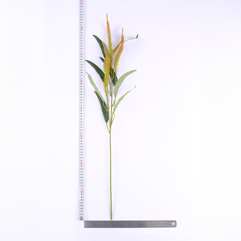 高仿真绿植狗尾巴草摆设塑料套装饰品小盆栽餐桌茶几仿详情4