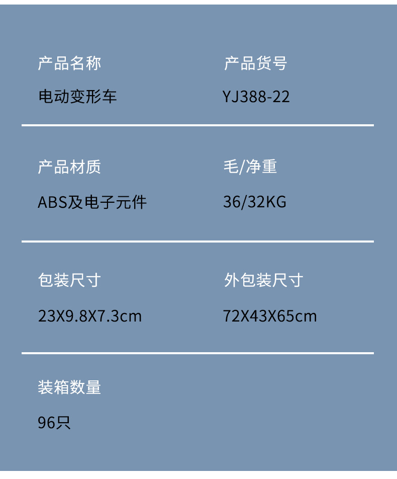 电动特技汽车变形机器人音乐灯光万向行驶电动儿童玩具摆地摊批发详情8