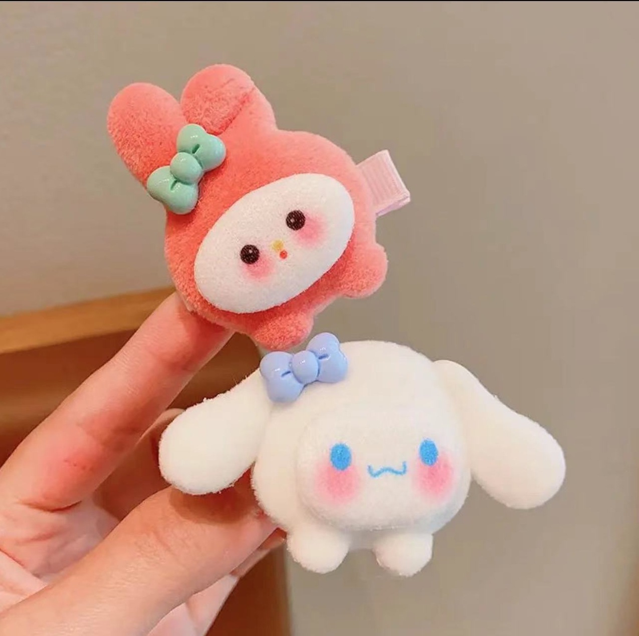 秋冬毛绒卡通发圈甜美可爱宝宝发夹超萌马尾头绳皮筋少女发绳发卡详情19