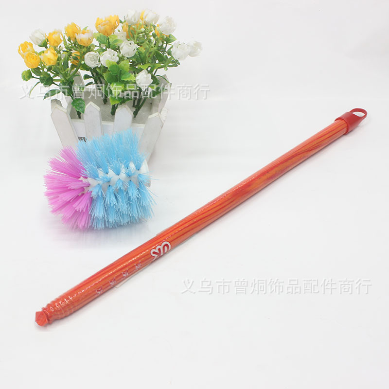 Long wooden handle round toilet brush, sanitary brush, bathroom cleaning brush, two-yuan store supply, street stall, street stall, street stall pic 7