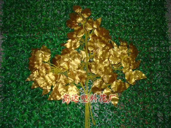 仿真豆花花枝豆花叶子 仿真榕树叶 仿真树叶金色榕树叶仿真紫藤枝详情15