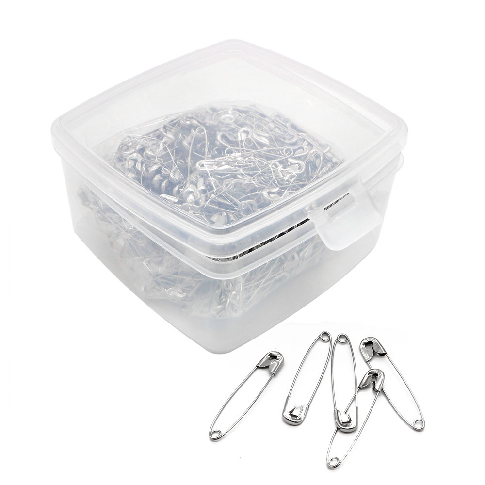 亚马逊全银镀镍别针多型号大盒装500/1000枚DIY安全别针厂家批发详情4