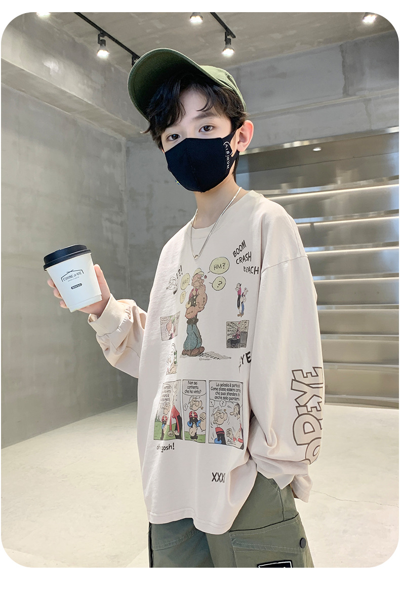 男童卫衣春秋款2025新款儿童洋气卡通上衣套头中大童时髦春季童装详情8