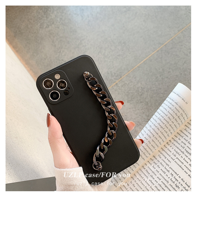 iphone14promax手机壳苹果13/12全包xs/xr软直边7p枪色手链适15详情3