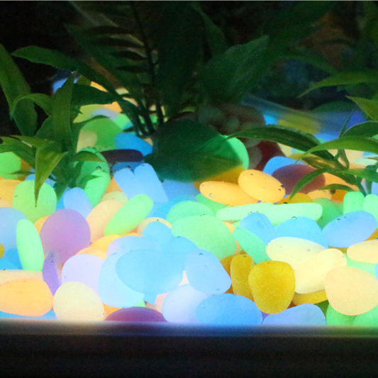 Aquarium fish tank luminous stone, luminous stone, garden villa pebble, artificial luminous stone, colored luminous stone pic 31