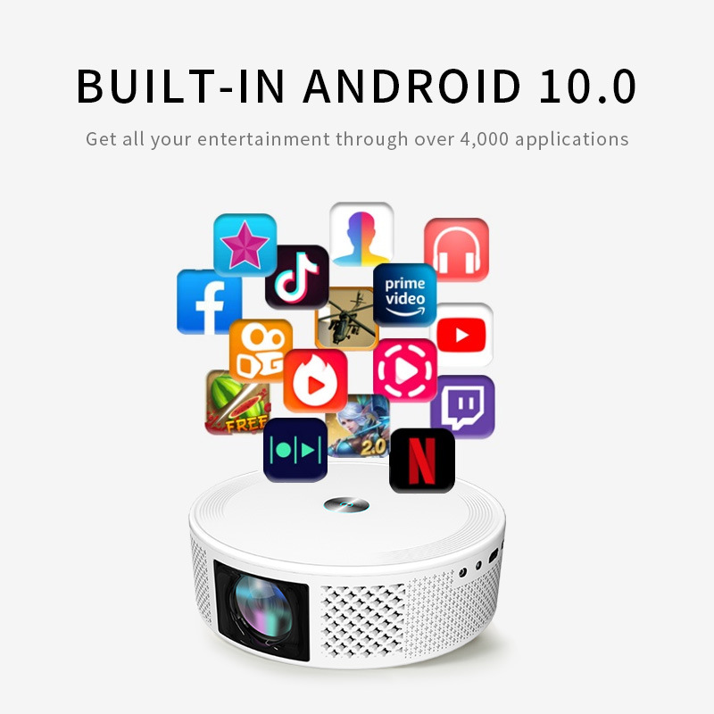 Cross-border Z8 Overseas Android 32G high-definition projector for home use, portable wireless screen projection, mobile phone wifi, home theater pic 29