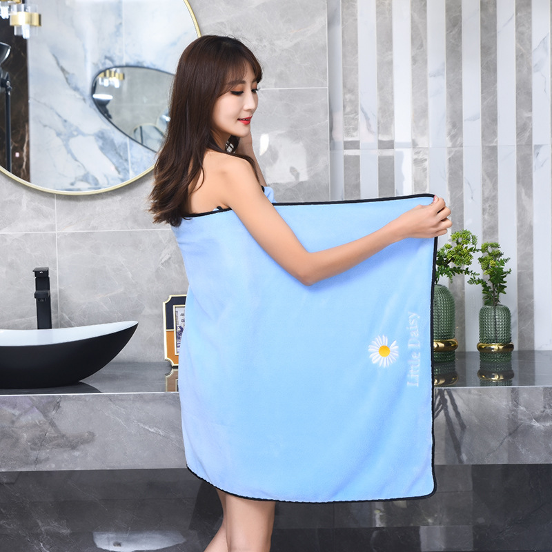 【LOVELY HOME】【 Chi Jia 】 Coral Velvet 35*75 Towel Absorbent and Soft Manufacturer wholesale Face Towel Gift Logo Daisy Home Bath Towel Beach Towel pic 12