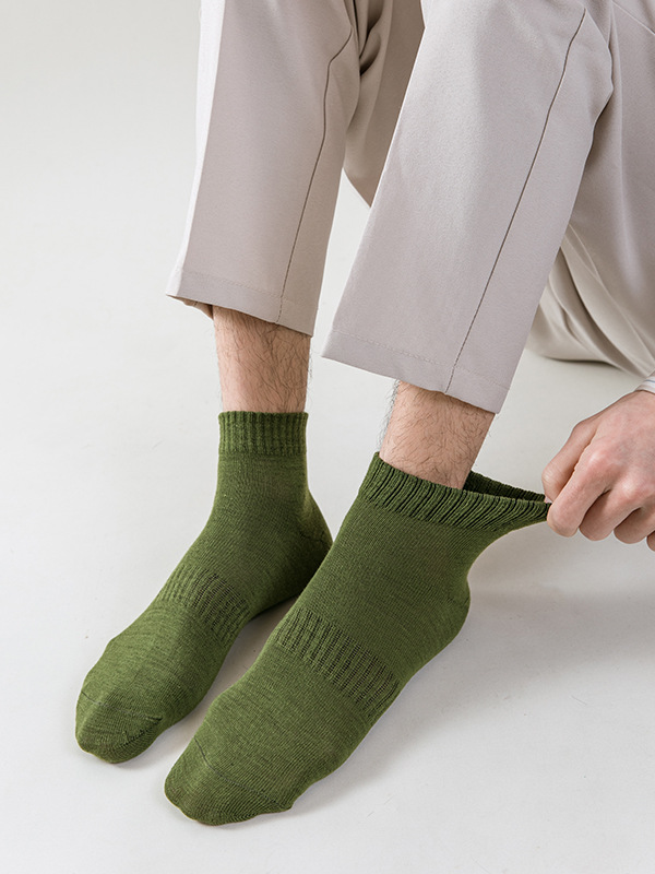 春秋男士中筒袜子纯色袜子束腰运动百搭经典中筒运动袜赠品地摊袜详情13
