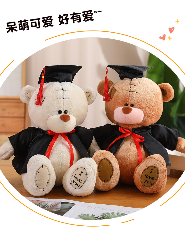 卡通博士熊公仔玩偶毛绒玩具毕业季同学纪念礼品泰迪小熊伴手礼批详情20