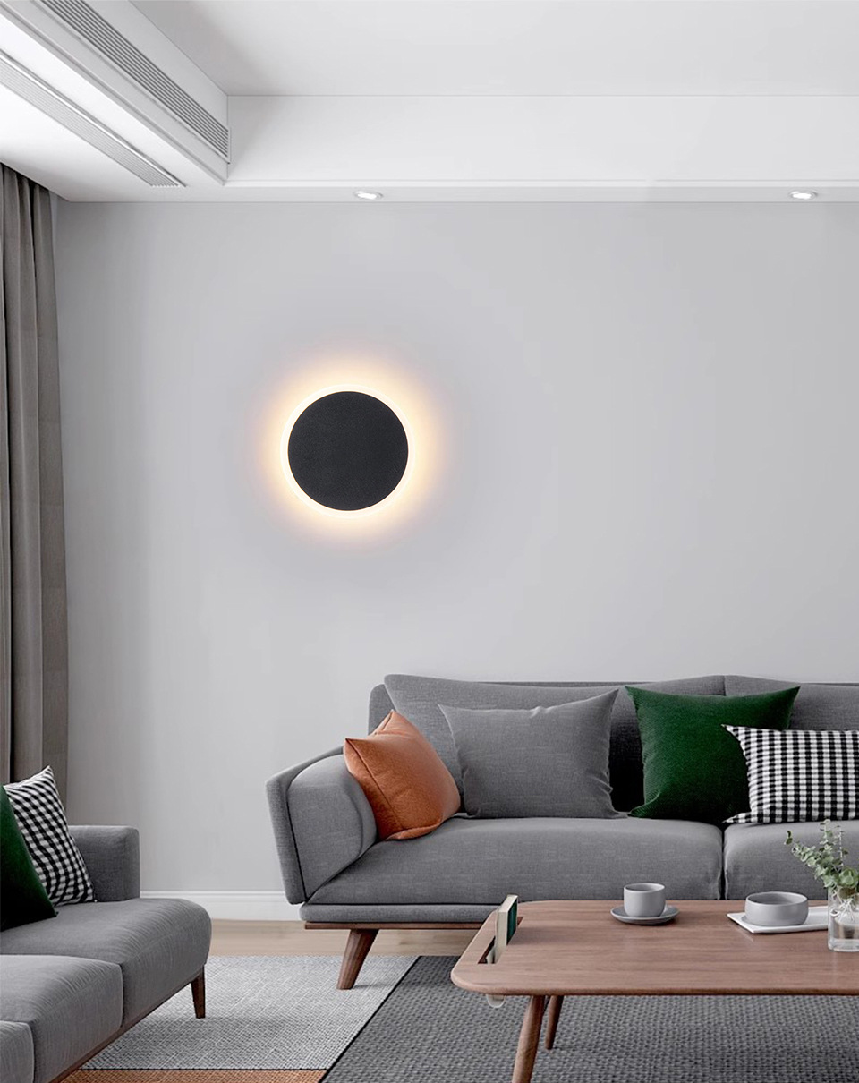 Nordic minimalist led wall lamp ajuste toque moderno dormitorio lámpara de cabecera pasillo salón fondo lámpara cálida decoración pic 3