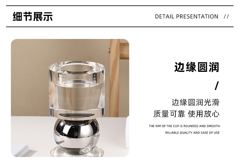 门形水晶书档摆件书靠轻奢客厅书房样板房桌面家居装饰品北欧创意详情8