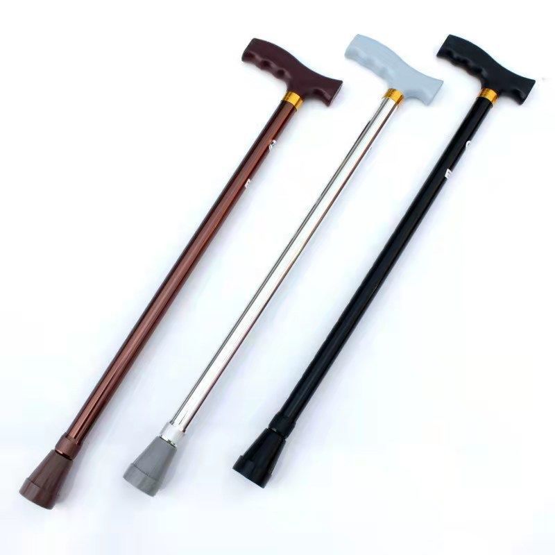 Wholesale and in-stock thickened aluminum alloy telescopic walking sticks, adjustable walking sticks, anti-slip hiking sticks for the elderly pic 5