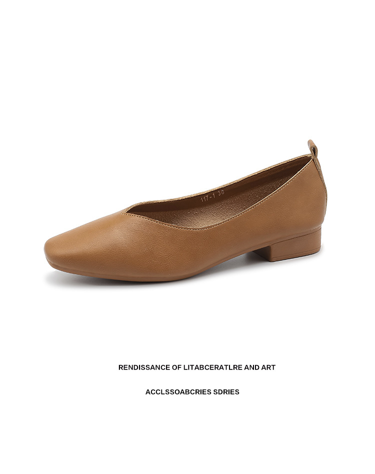 外贸跨境新款小方头浅口女士单鞋软底V口纯色工作鞋117-1#详情22