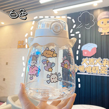 网红高颜值杯子玻璃2021迷你小巧便携可爱创意办公室情侣水杯代发详情3