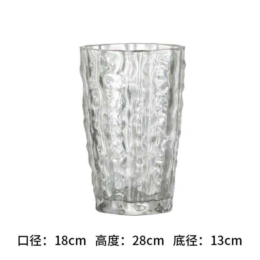 宇行玻璃北欧彩色玻璃花瓶客厅百合花玫瑰水养水培花插餐桌装饰摆件水晶花瓶详情26