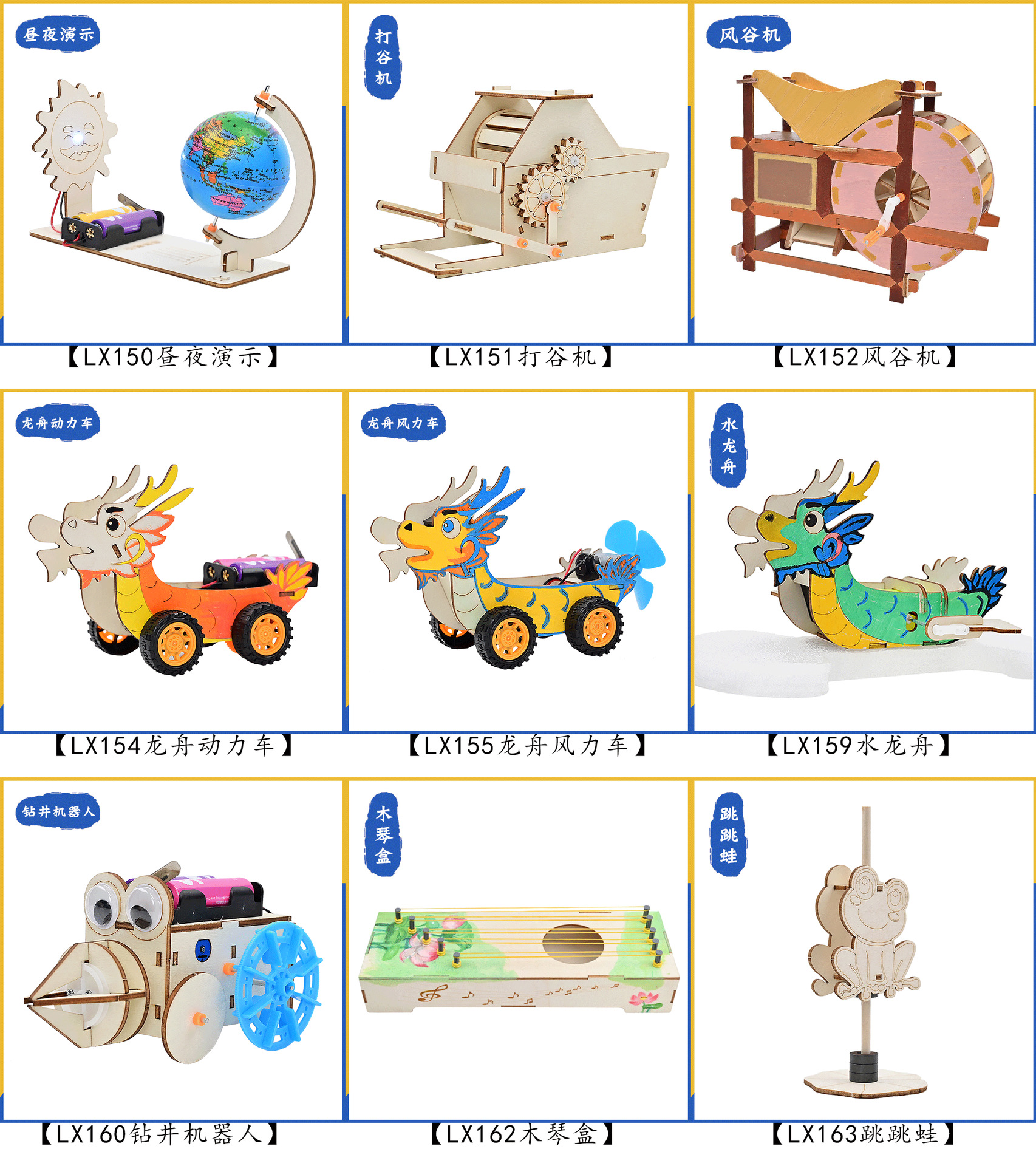蓝象文化源头厂家儿童小学生科技小制作小实验小发明教具材料套装详情9